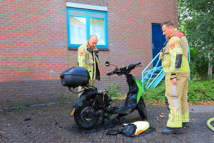 Go Sharing-scooter vanwege brand verwoest