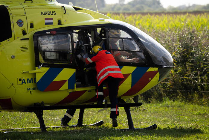 Mevrouw in gezicht getrapt door paard