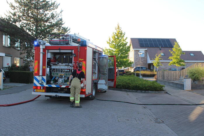 Kleine brand geblust door bewoners