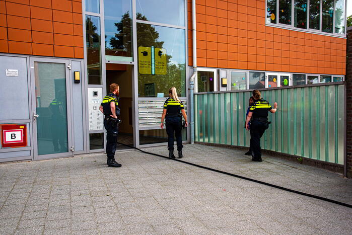 Brand in liftmachinekamer snel geblust