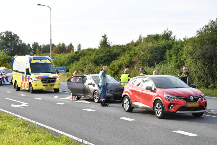 Kinderen betrokken bij kop-staart botsing