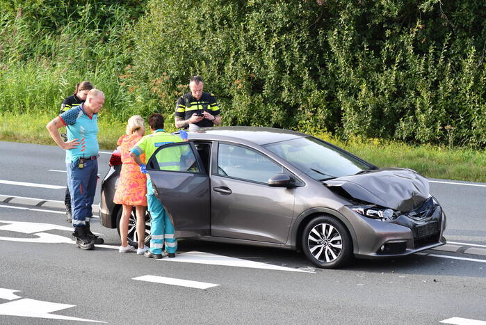 Kinderen betrokken bij kop-staart botsing