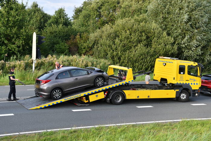 Kinderen betrokken bij kop-staart botsing