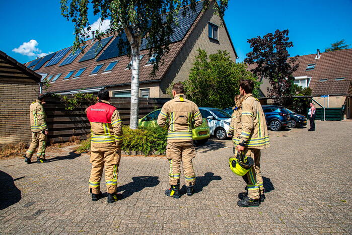 Kat springt van dak bij reddingsactie