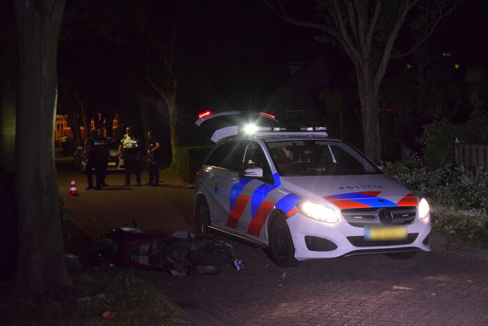 Scooterrijder gewond na achtervolging