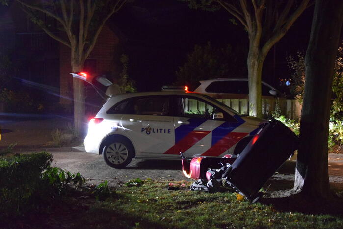 Scooterrijder gewond na achtervolging