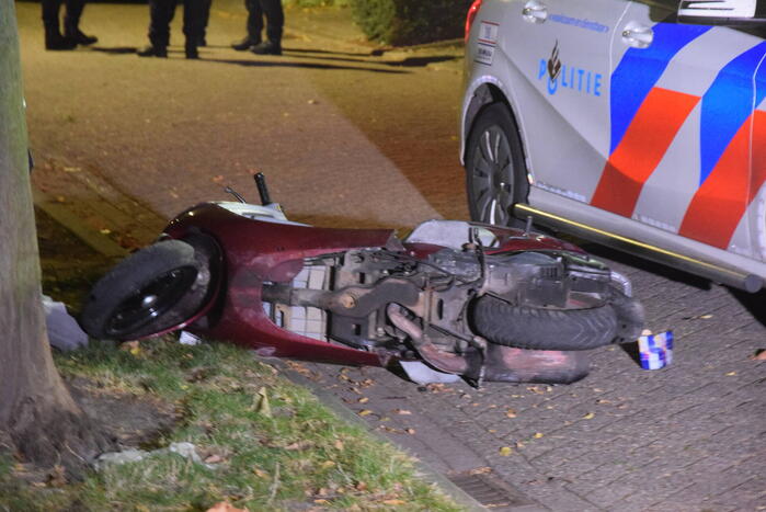 Scooterrijder gewond na achtervolging