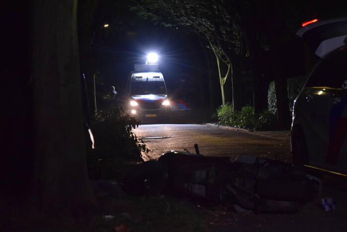 Scooterrijder gewond na achtervolging