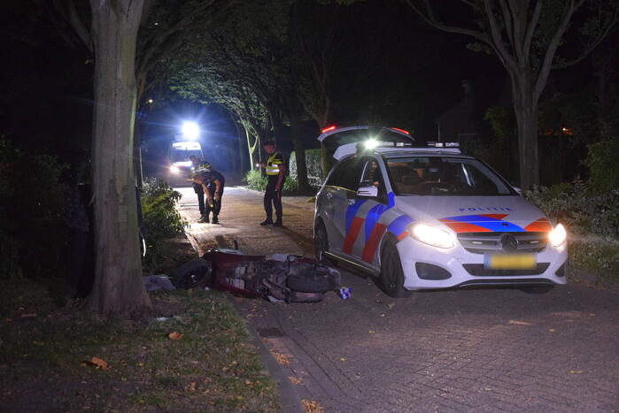 Scooterrijder gewond na achtervolging