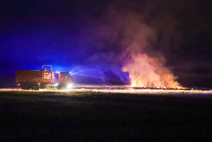 Flinke natuurbrand Goois Natuurreservaat Bussumerheide