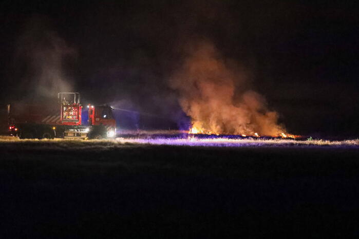 Flinke natuurbrand Goois Natuurreservaat Bussumerheide