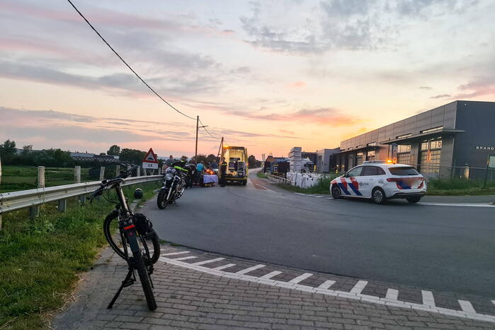Motorrijder gewond na val
