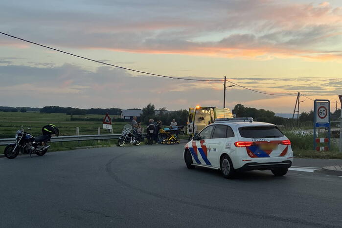 Motorrijder gewond na val