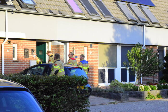 Bakpapier in oven vat vlam