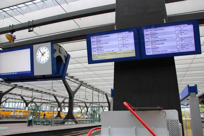 Erg stil op centraal station door staking NS-personeel