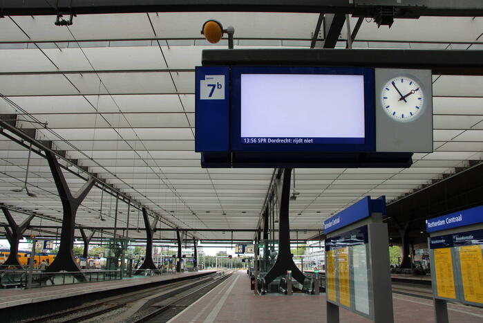 Erg stil op centraal station door staking NS-personeel