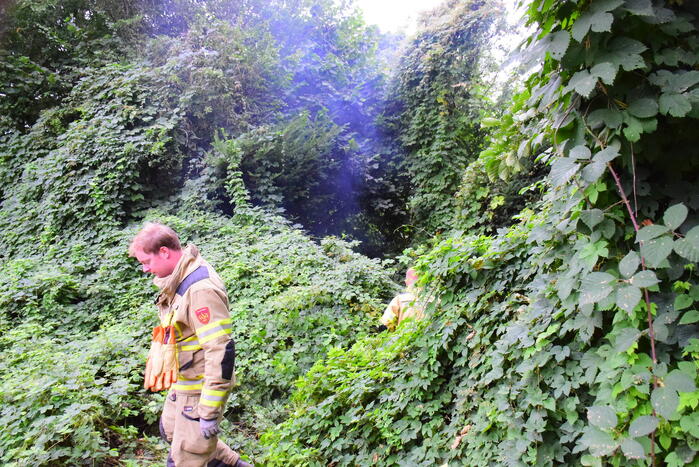 Brand in bosschage snel geblust