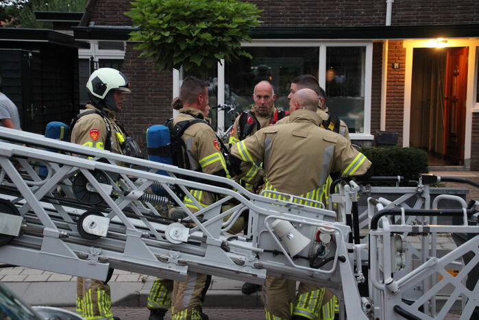 Straat afgezet vanwege brand in schoorsteen