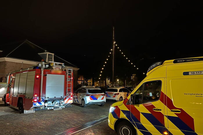 Persoon val in het water