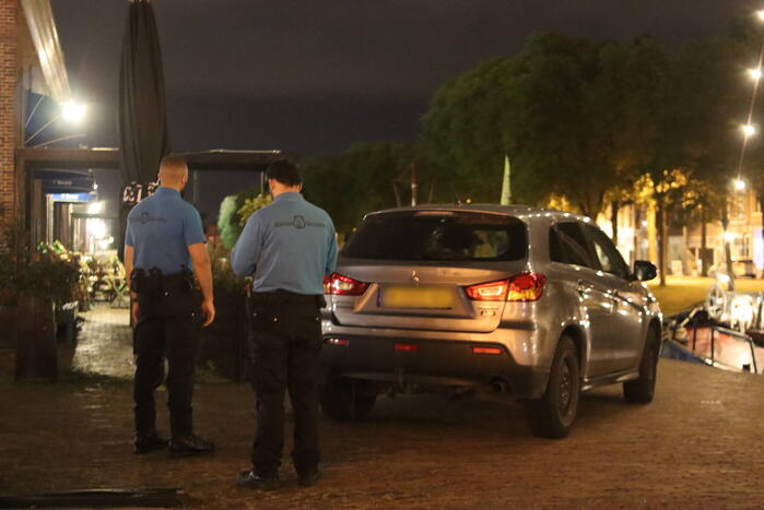 Persoon val in het water