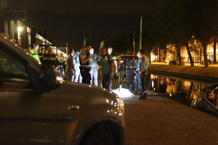 Persoon val in het water