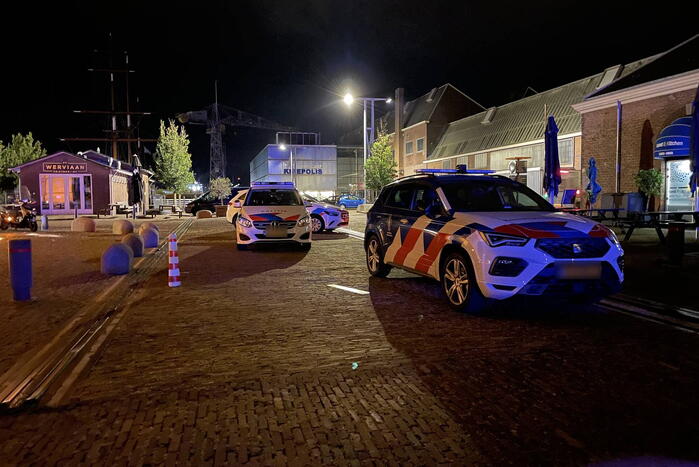 Persoon val in het water