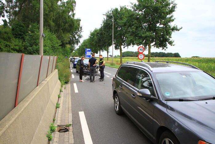 Veel schade na kop-staart aanrijding
