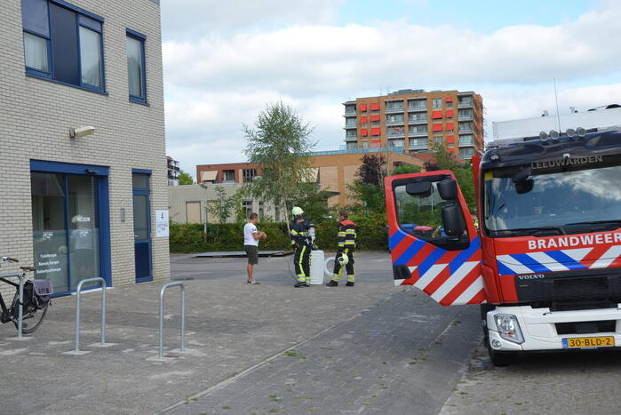 Wasmachine in brand bij fysio