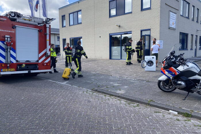 Wasmachine in brand bij fysio