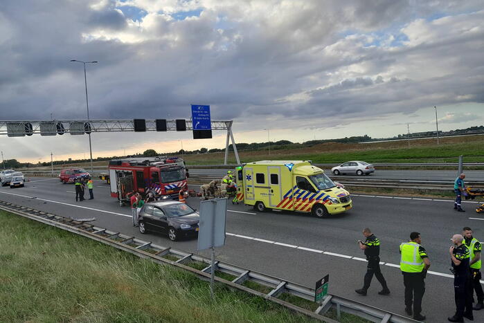 Flinke ravage door ongeval op snelweg