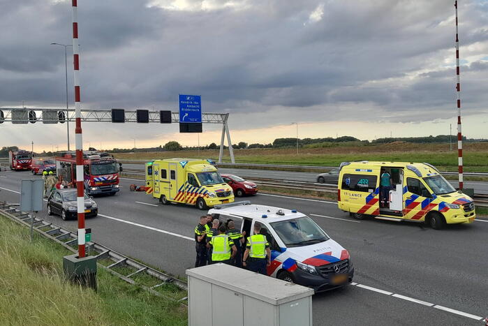 Flinke ravage door ongeval op snelweg