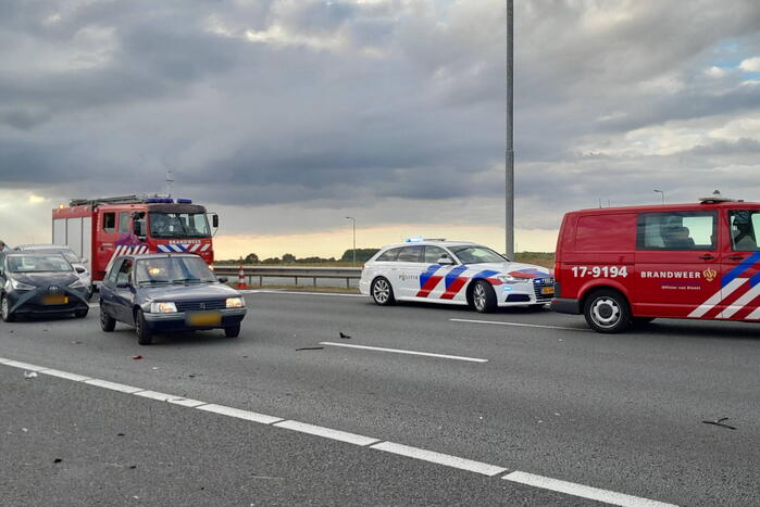 Flinke ravage door ongeval op snelweg