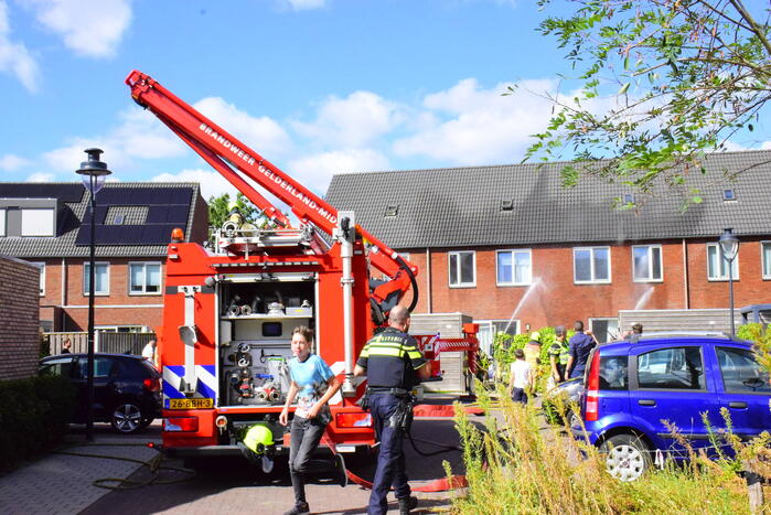 Middelbrand in spouwmuur