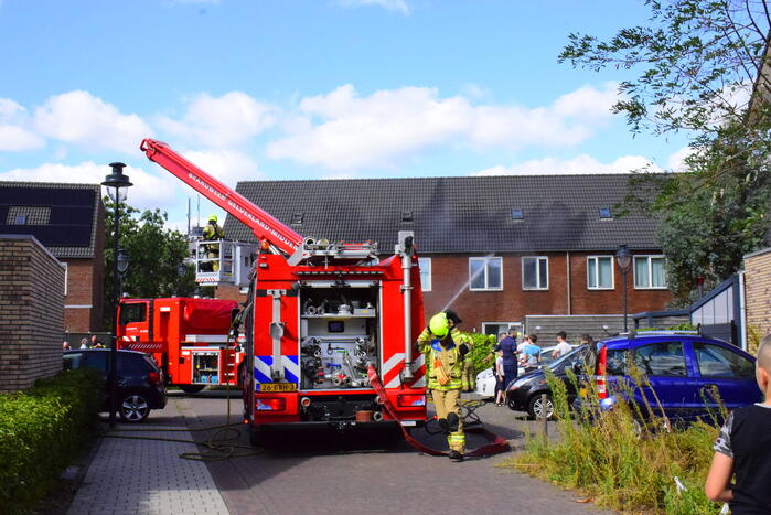 Middelbrand in spouwmuur