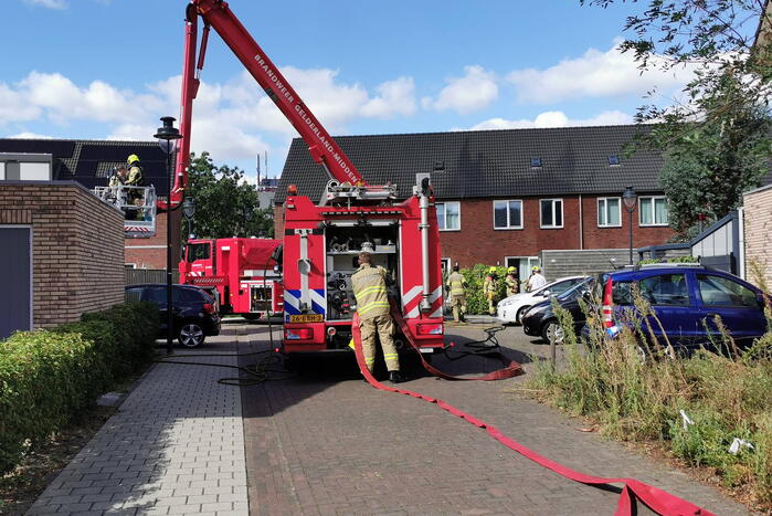 Middelbrand in spouwmuur