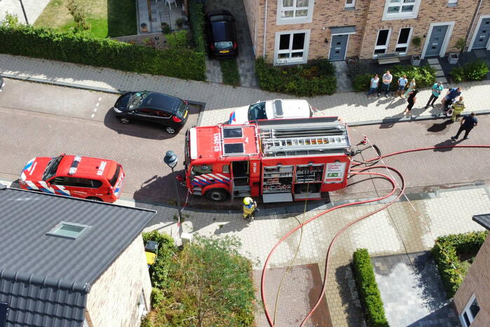 Middelbrand in spouwmuur