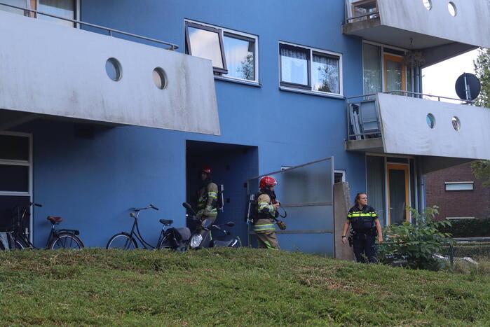 Kleine brand in badkamer