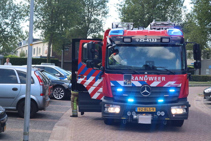 Kleine brand in badkamer