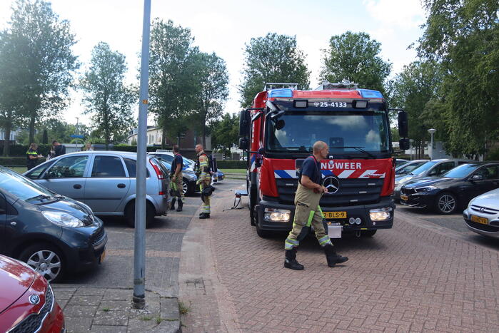 Kleine brand in badkamer