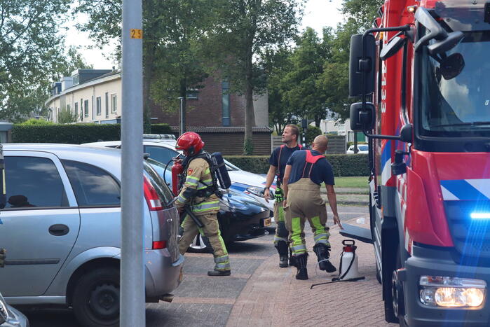 Kleine brand in badkamer