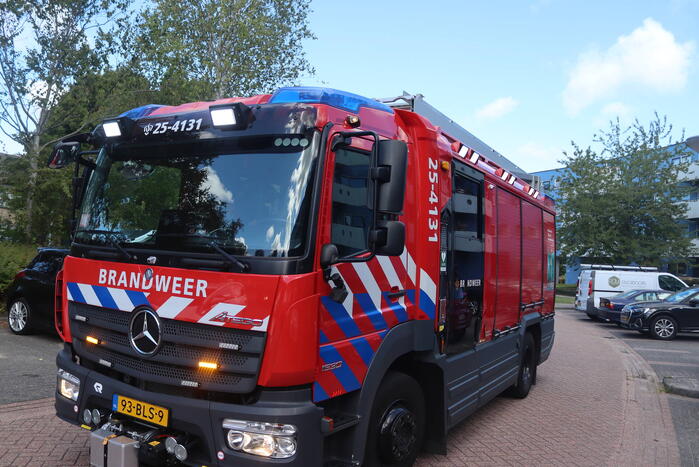 Kleine brand in badkamer