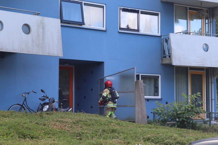 Kleine brand in badkamer