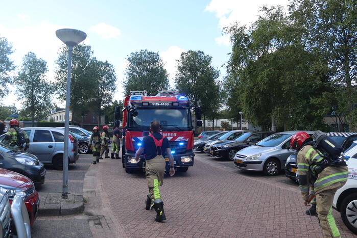Kleine brand in badkamer