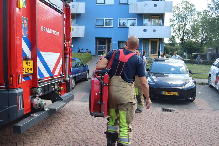 Kleine brand in badkamer