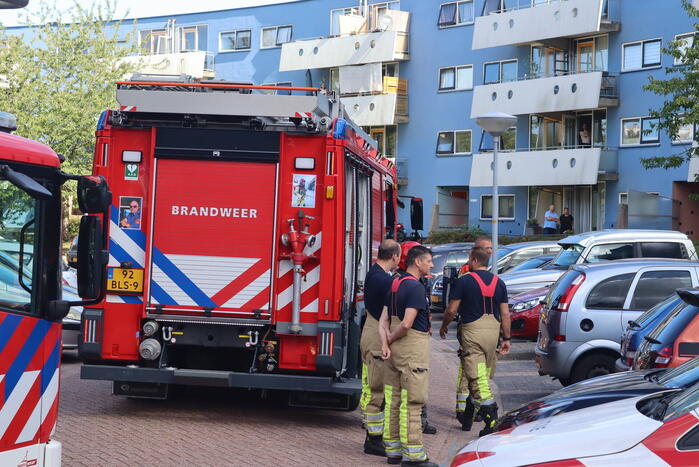 Kleine brand in badkamer