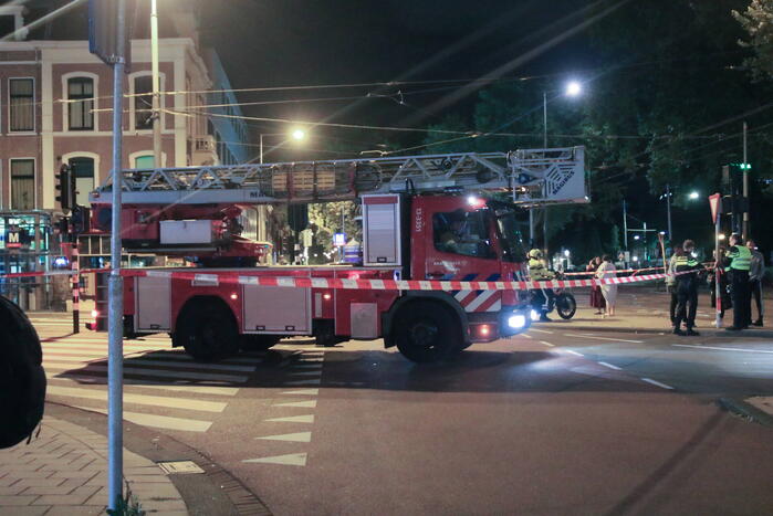 Woningbrand na explosie