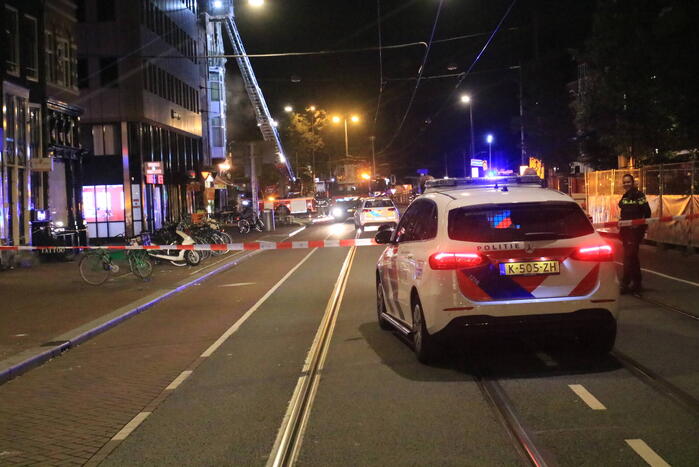 Woningbrand na explosie