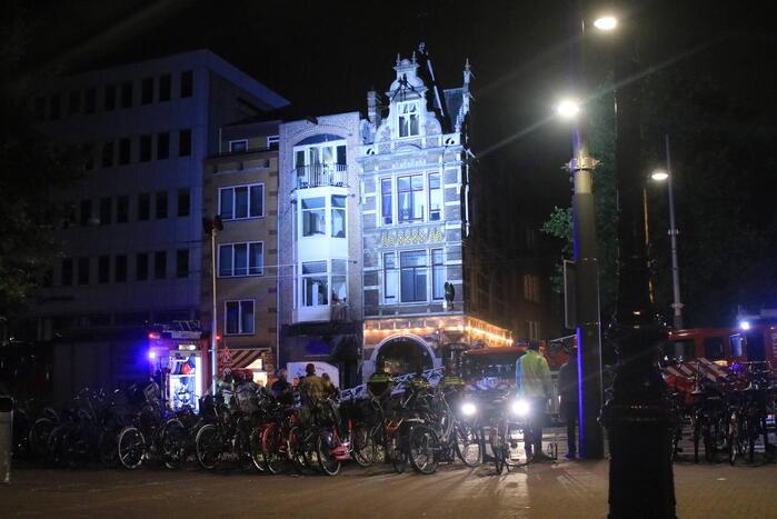 Woningbrand na explosie