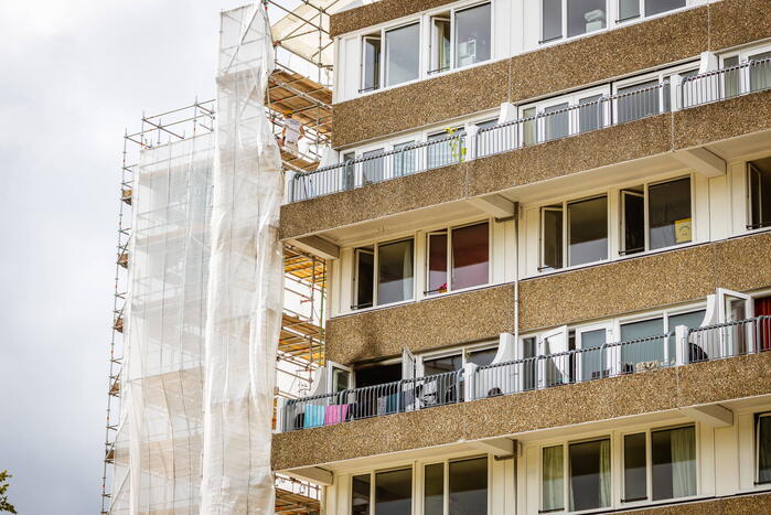 Schade na brand in flatwoning