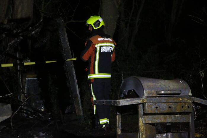 Recreatiewoning gaat in vlammen op